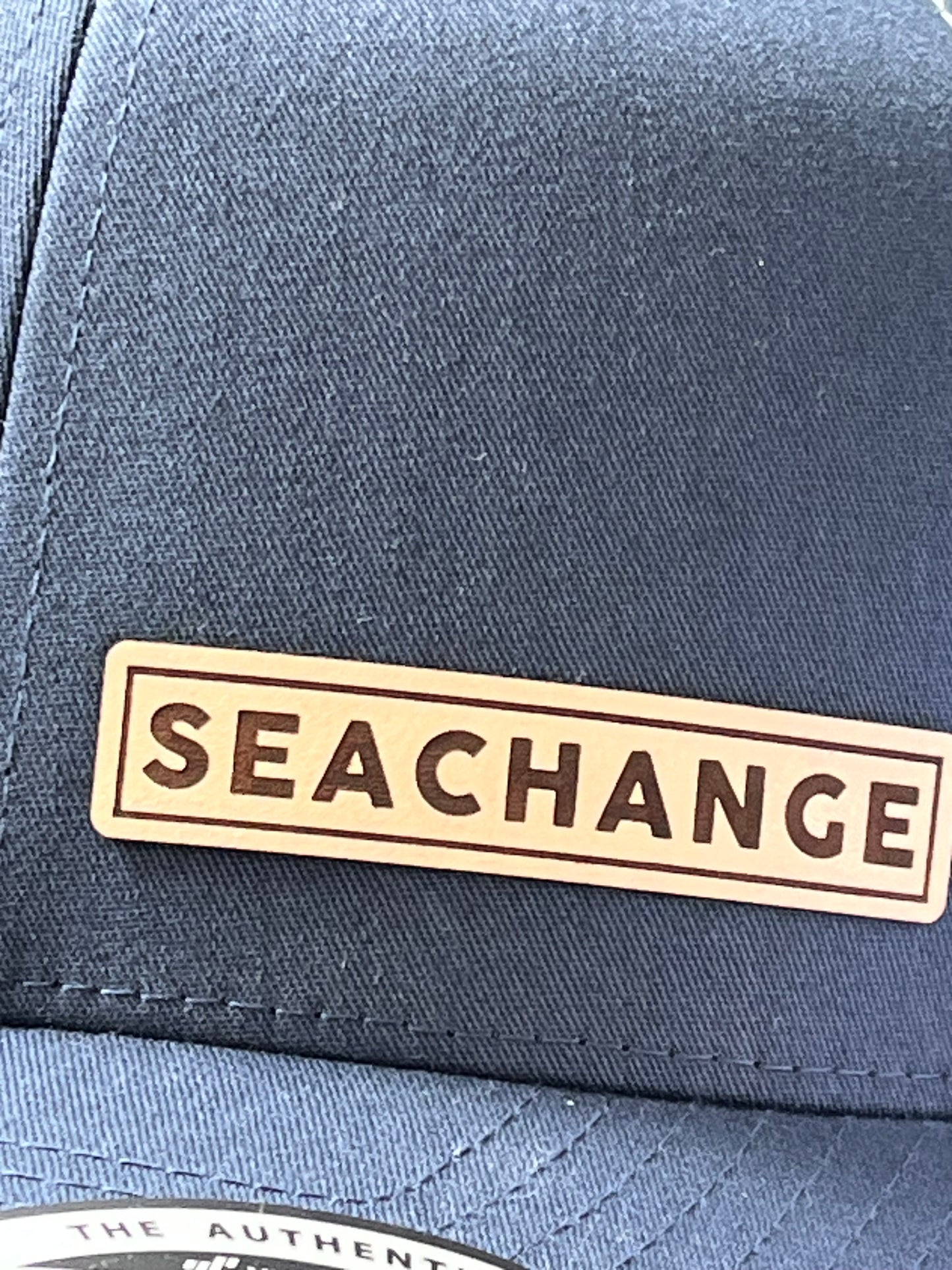 SeaChange Leather Patch Hat
